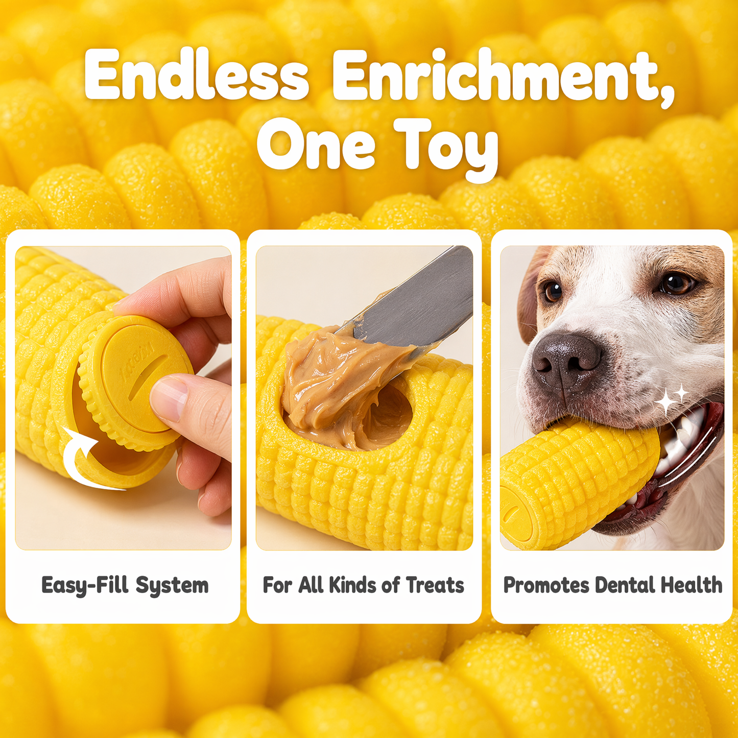 Dog Frozen Treat Toys to Keep Them Busy - Interactive Dog Puzzle Toys with Frozen Mold, Indestructible Aggressive Chew Toys for Large Dogs, Food Grade-Easy to Clean-Reduce Anxiety-Safe Chewing