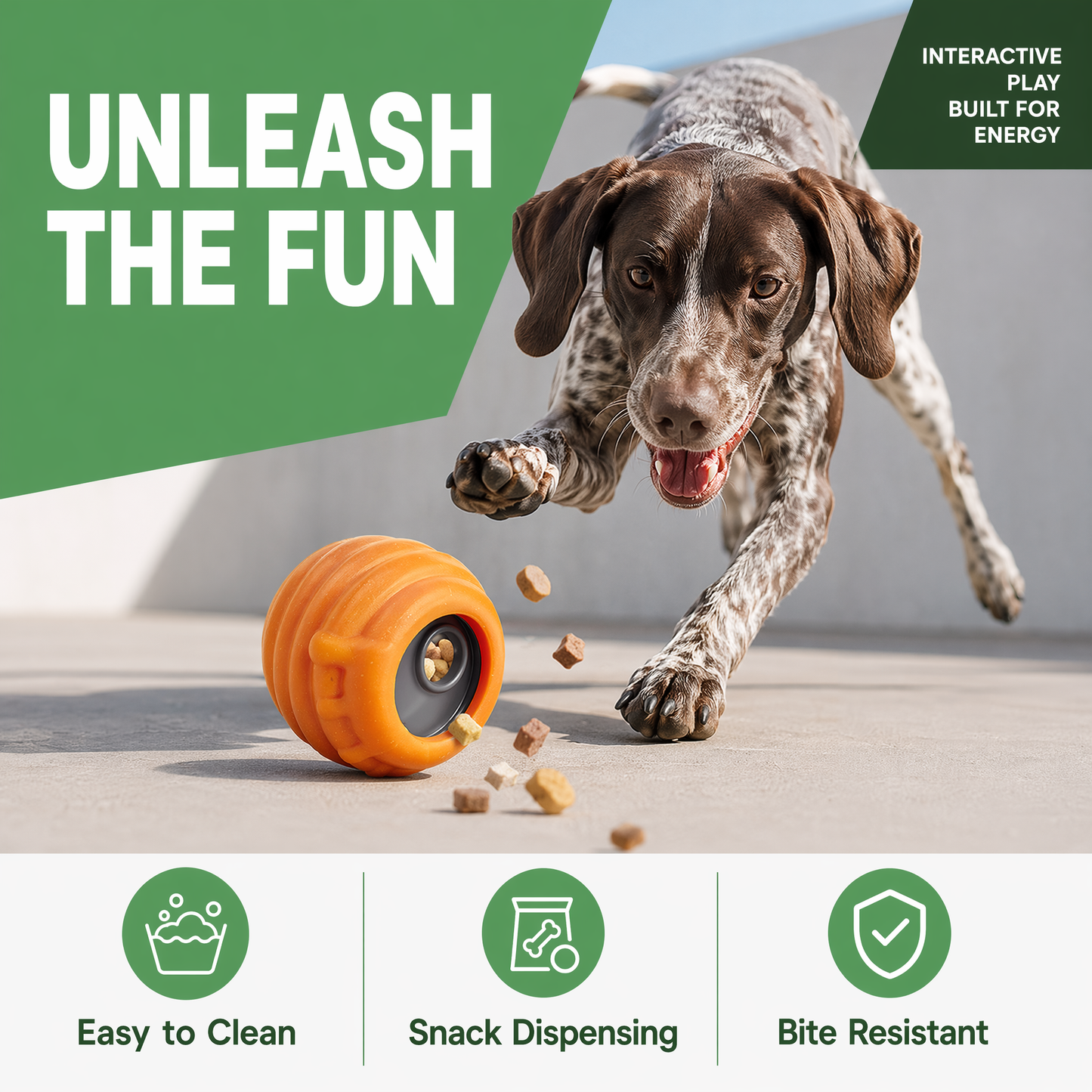 Durable Dog Toys, Fillable Dog Treat Dispenser and Enrichment Peanut Butter Frozen Licking Toys in Honey Pot Shape, Interactive and Mental Stimulation Toys for Large Dogs to Keep Them Busy