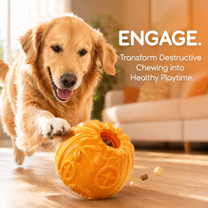 Dog Treat Toys, Pumpkin-Shaped Dog Treat Ball, Dog Frozen Treat Toy with 2 Freeze Bowls, Dog Toy Treat Dispenser, Dog Enrichment Toys, Fillable Slow Feeder and Lick Bowl for Dogs Set