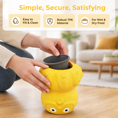3-in-1 Dog Frozen Treat Ball, Large Size, No-Transfer Fill & Freeze Lick Cup, Treat Dispenser & Tough Chew Toy, Long-Lasting Enrichment Toy for Dogs