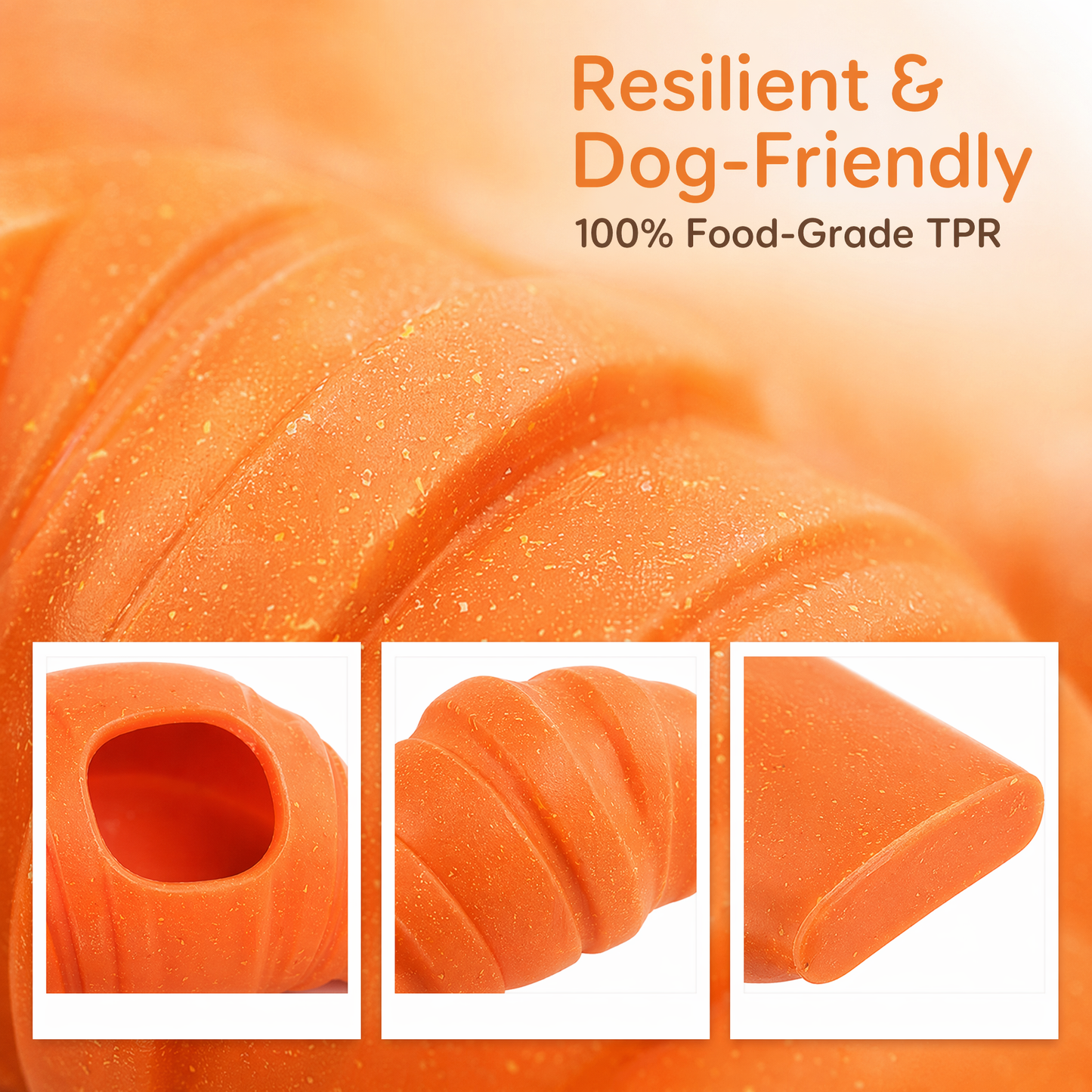 Durable Frozen Dog Chew Toy for Aggressive Chewers,Interactive Treat Dispensing Toy for Crate Training & Anxiety Relief,Food-Grade Nylon, Coffee Wood Fiber, Easy to Clean,For Medium & Large Dogs