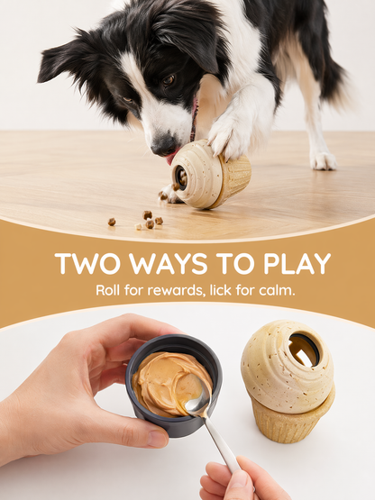 Indestructible Frozen Treat Dispenser Dog Chew Toy, Interactive Enrichment Dog Toy for Small Medium Large Dogs.Dog Puzzle Toy for Indoor Outdoor Play