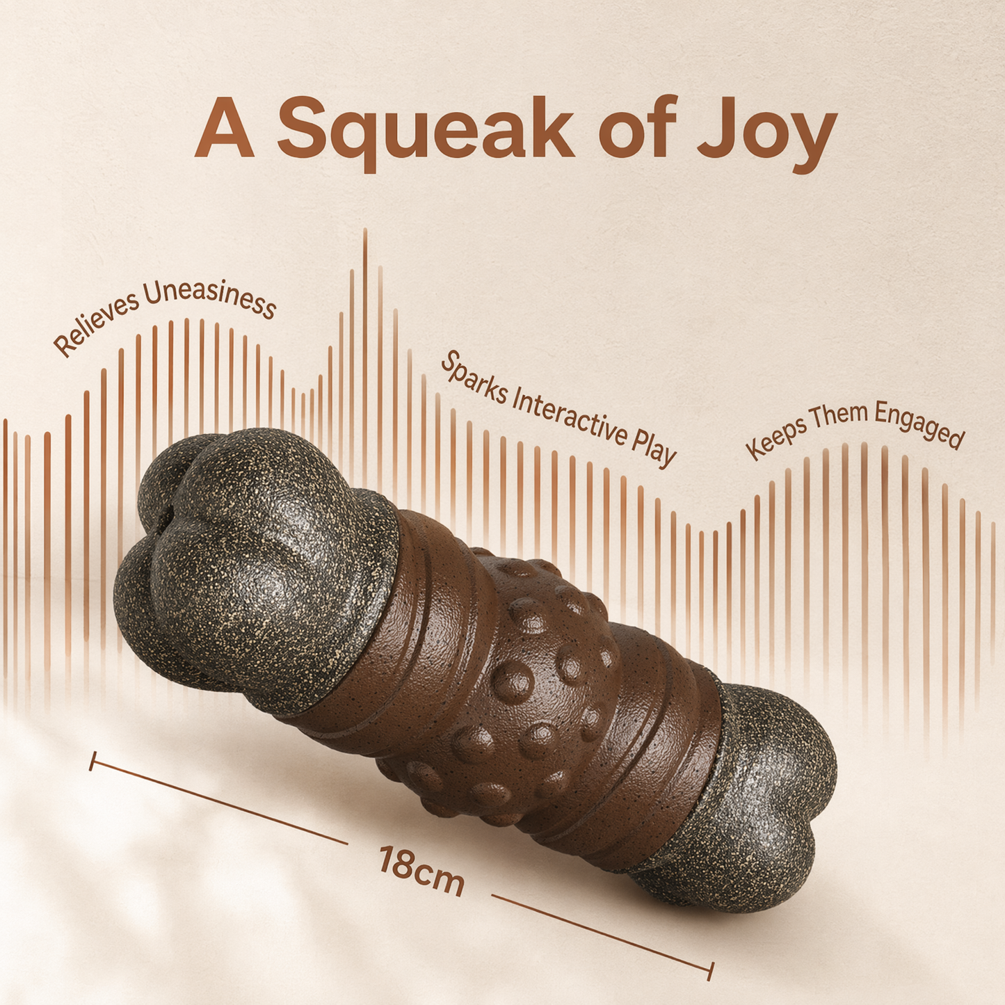 Large Size Indestructible Squeaky Dog Chew Toy for Medium/Large Aggressive Chewers Breed Dogs Durable Squeak Bone Teething Crate Toys