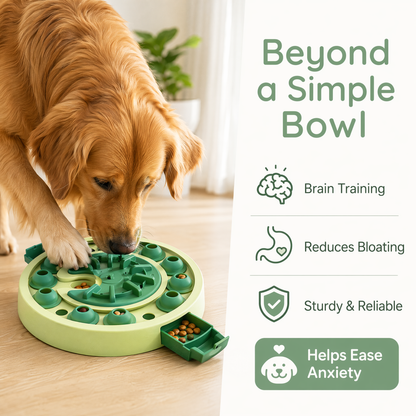 Dog Puzzle Toy, Large Size, 3 Levels of Step-by-Step Challenge, 4 Ways to Play Beginner to Advanced Slow Feeder & Mental Stimulation for Smart Dogs Enrichment Toys