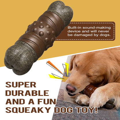 Large Size Indestructible Squeaky Dog Chew Toy for Medium/Large Aggressive Chewers Breed Dogs Durable Squeak Bone Teething Crate Toys