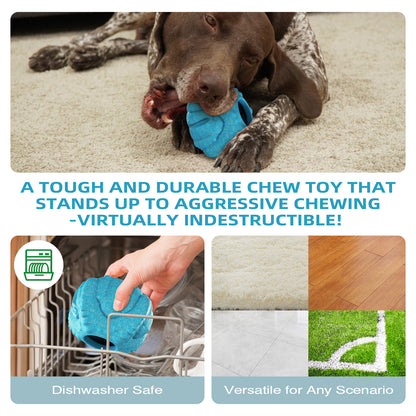 Dog Chew Toy for Aggressive Chewers, Freezable Lick Treat Dispenser, Stuffable Lick Toy, Interactive Enrichment, Long Lasting Puzzle Boredom Buster for Medium & Large Dogs - Yellow Starfish