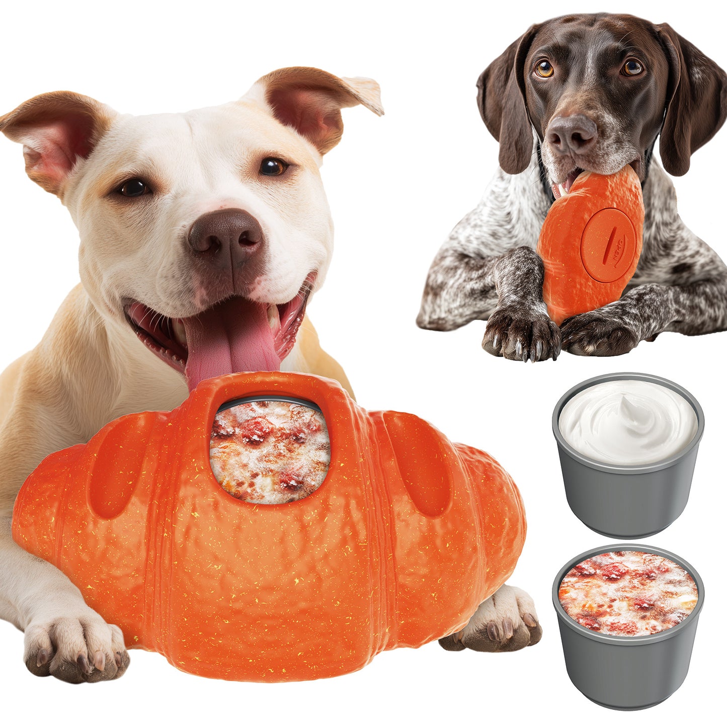 Durable Frozen Dog Chew Toy for Aggressive Chewers,Interactive Treat Dispensing Toy for Crate Training & Anxiety Relief,Food-Grade Nylon, Coffee Wood Fiber, Easy to Clean,For Medium & Large Dogs
