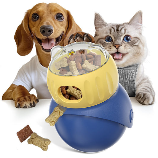 Cat Interactive Puzzle Toy, Adjustable Treat Dispenser for Indoor Cats, Safe Material Kitty Enrichment Toy for IQ Training, Mental Stimulation, Relieve Boredom, Gifts