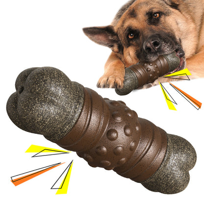 Large Size Indestructible Squeaky Dog Chew Toy for Medium/Large Aggressive Chewers Breed Dogs Durable Squeak Bone Teething Crate Toys