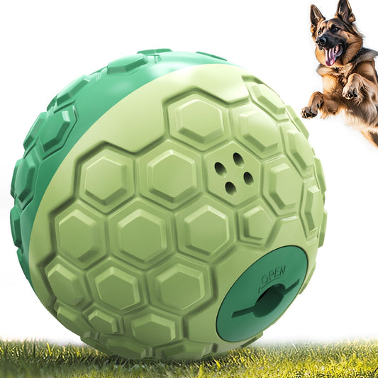 Dog Treat Dispenser, XL-Size, Wobble Giggle Ball, Roll Herding Egg, Tough Chew Toy for Large Aggressive Chewers, Interactive Indoor & Outdoor Play
