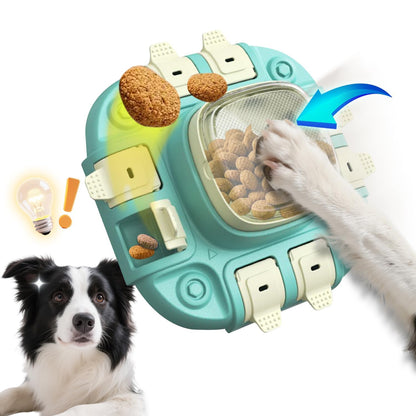 Slow Feeder Dog Bowl & Interactive Puzzle Toy - 3-in-1 Mental Stimulation Game with Treat Dispenser | Non-Slip Durable Design for Small Medium Large Dogs | Anti-Choking Food Maze & Easy Cle
