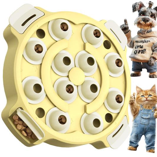 Level 2-in-1 Dog & Cat Puzzle Toy, Mental Stimulation for Dogs Indoor | XL Size, 2-Level puzzle adds mental stimulation for dogs and cats through sniffing, pawing, and reward-based play.