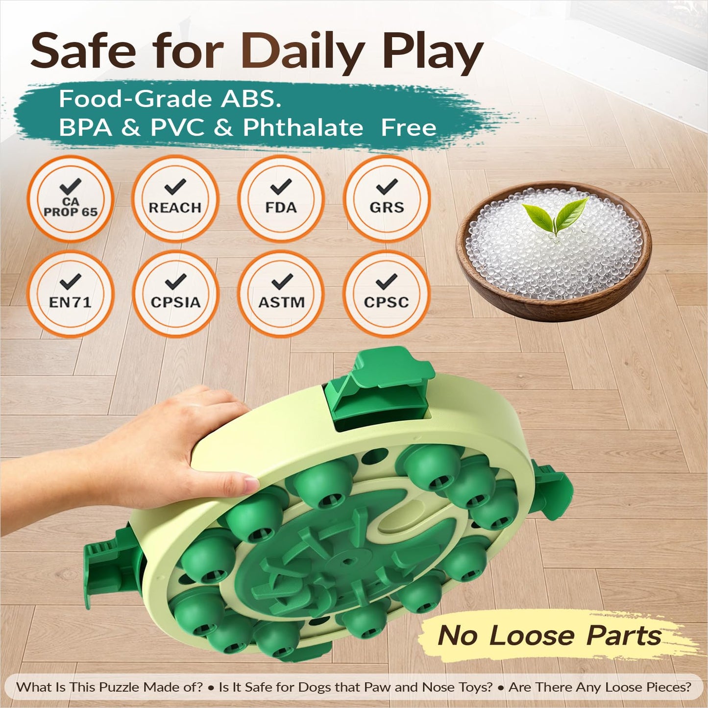 Dog Puzzle Toy, Large Size, 3 Levels of Step-by-Step Challenge, 4 Ways to Play Beginner to Advanced Slow Feeder & Mental Stimulation for Smart Dogs Enrichment Toys