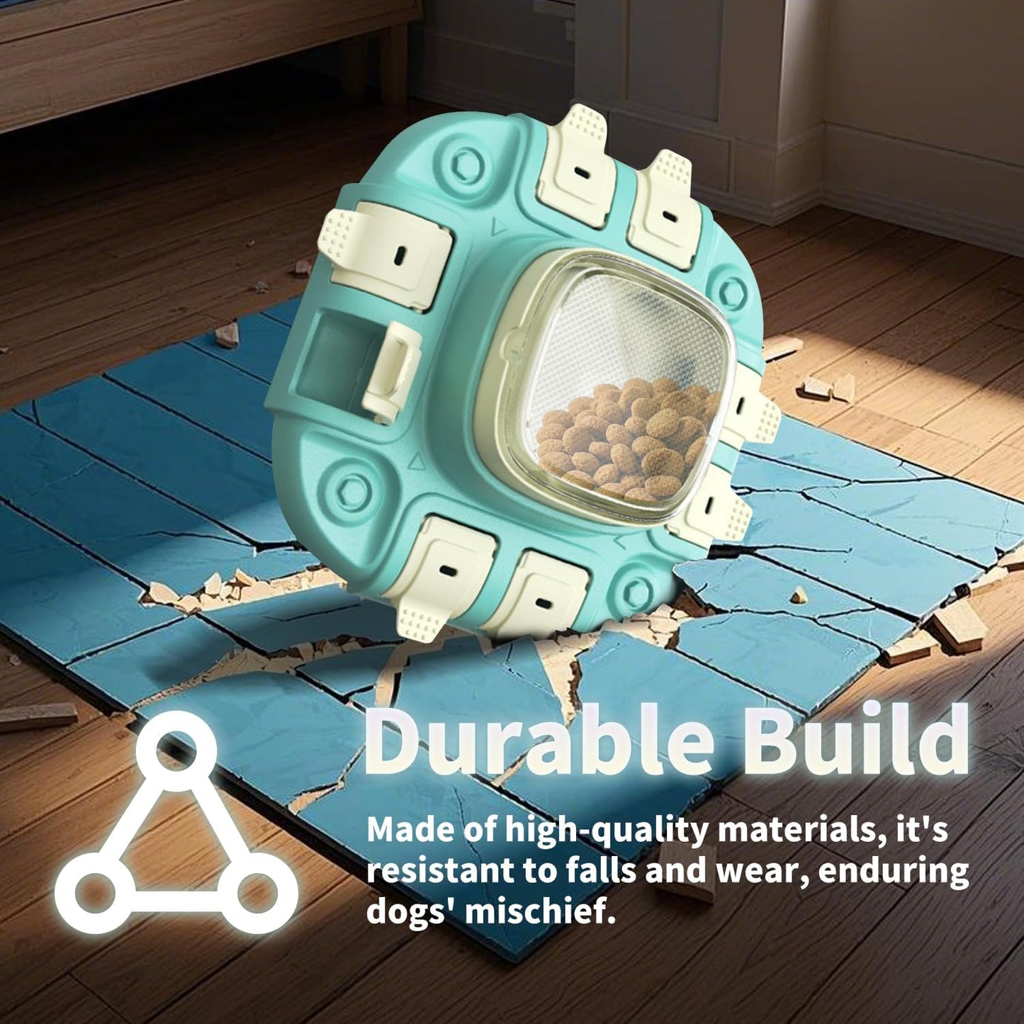 Slow Feeder Dog Bowl & Interactive Puzzle Toy - 3-in-1 Mental Stimulation Game with Treat Dispenser | Non-Slip Durable Design for Small Medium Large Dogs | Anti-Choking Food Maze & Easy Cle