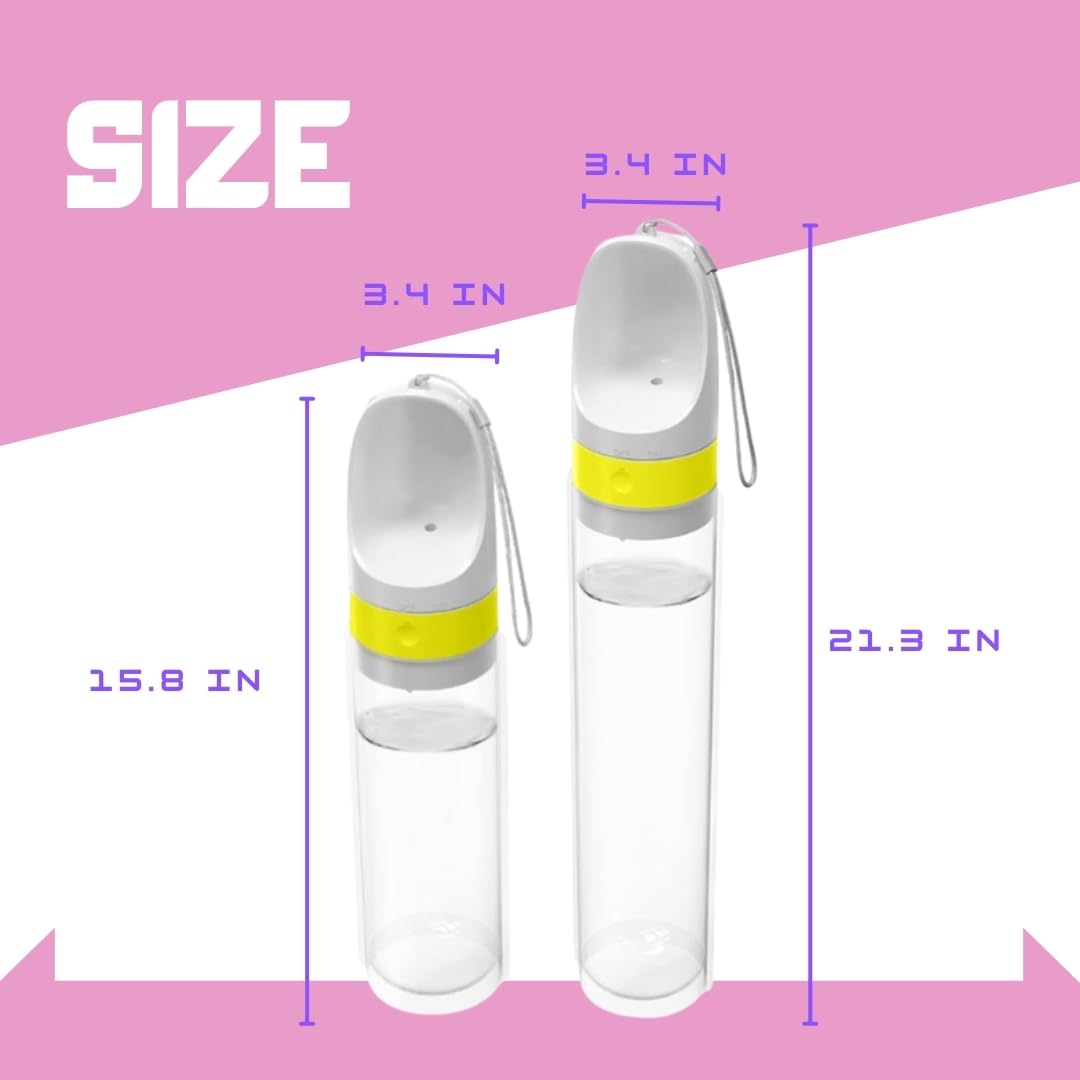 Portable Dog Water Bottle, Leak Proof, Foldable Dispenser for Outdoor Hiking - Essential Puppy Gear, Large Dog Accessories Set of 2 (34oz & 51oz) for Dog Lovers and Owners