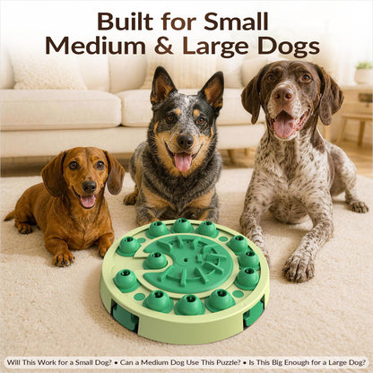 Dog Puzzle Toy, Large Size, 3 Levels of Step-by-Step Challenge, 4 Ways to Play Beginner to Advanced Slow Feeder & Mental Stimulation for Smart Dogs Enrichment Toys