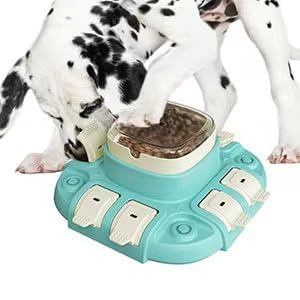Slow Feeder Dog Bowl & Interactive Puzzle Toy - 3-in-1 Mental Stimulation Game with Treat Dispenser | Non-Slip Durable Design for Small Medium Large Dogs | Anti-Choking Food Maze & Easy Cle