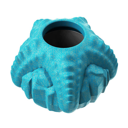 Dog Chew Toy for Aggressive Chewers, Freezable Lick Treat Dispenser, Stuffable Lick Toy, Interactive Enrichment, Long Lasting Puzzle Boredom Buster for Medium & Large Dogs - Yellow Starfish