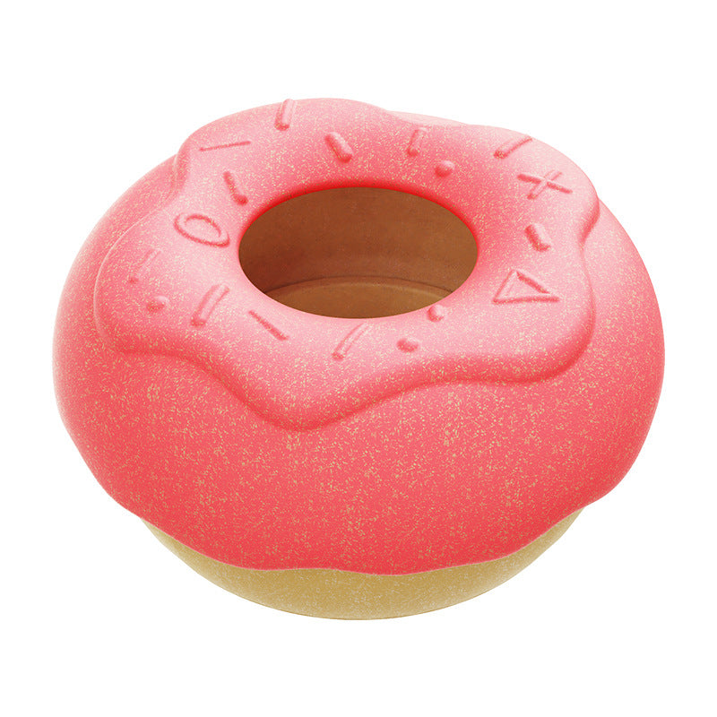 Dog Chew Toy for Aggressive Chewers, Freezable Lick Treat Dispenser, Stuffable Lick Toy, Interactive Enrichment, Long Lasting Puzzle Boredom Buster for Medium & Large Dogs - Pink Donut