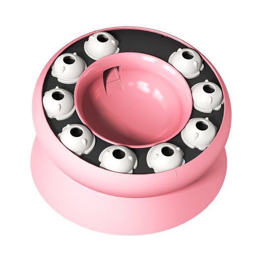 Cat Puzzle Feeder Slow Food Bowl – Interactive Slow Feeder Bowl for Indoor Cats, Treat Dispensing Enrichment Toy,Mental Stimulation and Boredom Relief