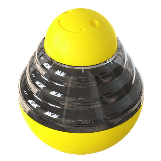 Dog Puzzle Toy, Premium ABS Slow Feeding Ball, Anti Dump Food Dispensing Interactive Treat Ball for Puppies Small Medium Canines Training Indoor Daily Play