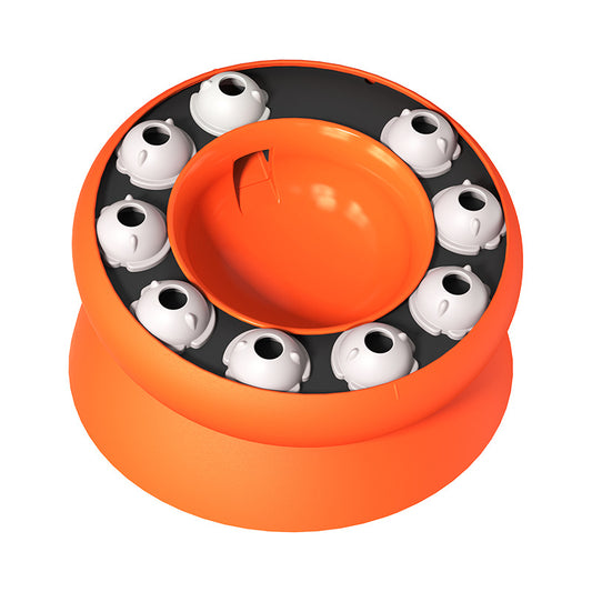 Cat Puzzle Feeder Slow Food Bowl – Interactive Slow Feeder Bowl for Indoor Cats, Treat Dispensing Enrichment Toy,Mental Stimulation and Boredom Relief